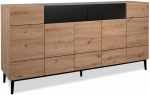Homestyle4U Komoda, 180x41.8x90.4 cm, ruda