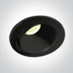 8W LED įleidžiamas pakreipiamas &scaron;viestuvas, juodas, 3000K, dimeriuojamas, IP54, 11106PK/B/W