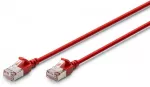 Digitus CAT 6A F-FTP Slim Komutacinis kabelis, 0.3 m | DK-1632-A-003S-R | Raudona