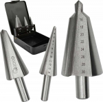 Geko Rinkinys bepakopis grąžtas 3 vnt.. 3-30mm (metalinė dėžutė) (50)