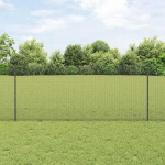 Tvora su stulpais Pilka 1 x 50 m Plienas ir PVC
