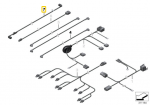 Originalus BMW F25 SUV adapterio kabelis KFAS kamera OEM 61129315076
