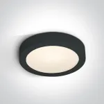 Lubinis &scaron;viestuvas 30W LED plafonas, juodas, 2700/3000/4000K, IP40, 62130F/B/V