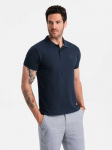 polo shirt - dark mėlynas v2 om-pobs-0100