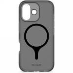 &bdquo;Decoded DropTec&ldquo; skaidrus galinis dangtelis &bdquo;MagSafe&ldquo; dėklas, skirtas &bdquo;iPhone 17&ldquo; - juodas