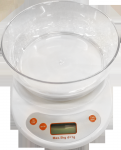 Virtuvinės svarstyklės Besk Svari virtuves digitālie ar trauku 5kg balti