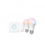 Philips Hue Hue White and Color Ambiance Essential lempučių rinkinys (2x E27 lamputės + jungiklis)