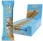Vegani&scaron;kas baltyminis batonėlis Barebells Caramel Peanut, 12 x 55 g