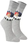 Kalėdinės unisex kojinės, 3 porų rinkinys, pilkos spalvos
