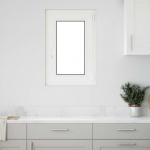 Požeminio lango RISOR Baltas 50 x 75 cm PVC ir stiklas
