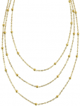 Marc Malone Triple auksinis-plated pakabukas Giselle MCN260625G
