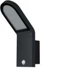 Sieninis &scaron;viestuvas 12W LED sieninis lauko &scaron;viestuvas ENDURA STYLE, tamsiai pilkas, 3000K, su judesio davikliu, IP44