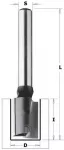 Tiesi pir&scaron;tinė freza CMT Contractor K174-121; 12/40/90 mm