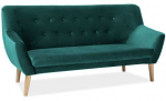 Fotelis Signal Meble Sofa NORDIC 3 VELVET, žalia