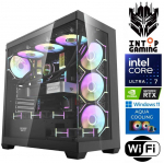 Stacionarus kompiuteris INTOP AQUA Ultra 7 270K Plus 64GB DDR5 1TB SSD M.2 NVME RTX5060 8GB WiFi WIN11 (RW84896WH) (Atnaujinta)