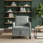 Sofa su saugojimo vieta &Scaron;viesiai pilka 72 x 78 x 87 cm