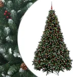 Dirbtinė žalia Kalėdų eglutė su žaisliukais 300 cm 300 LED