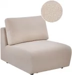 Sofa Beliani Vienvietis modulis &bdquo;KIVVIK&ldquo; su buklė apmu&scaron;alu, smėlio spalvos