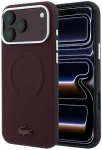 Dėklas Lacoste Petit Pique Semi Wrap Embossed phone case with MagSafe support for iPhone 18 Pro Max red