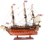 Mirtop Burlaivio HMS Victory modelis 54 cm, surinktas, rankų darbo