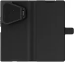 Nillkin Qin Book Prop silikoninis odinis magnetinis dėklas, skirtas Samsung Galaxy Z Fold 8 Ultra, juodas