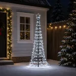 LED spiralinė Kalėdų eglutė su smaigu EKENAS 180 cm 220 LED