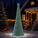 LED blizganti kalėdinė eglutė su pagrindu EKENAS 300 cm 475 LED