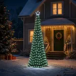 LED blizganti kalėdinė eglutė su smeigtuku EKENAS 250 cm
