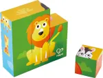Hape Hap-e1619 Dėlionė &bdquo;jungle Animal Block Puzzle&ldquo;, įvairių spalvų, 60 x 80 cm
