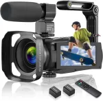 Camkory 4k vaizdo kamera su Wifi, 48mp, 16x priartinimas, mikrofonu