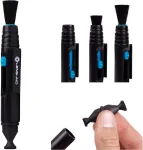 Objektyvas Lens-aid dvigubas valymo ra&scaron;iklis su &scaron;epetėliu ir 2 x velveto pagalvėlėmis lę&scaron;ių, filtrų, kamerų, dslr, optikos valymui, valymo &scaron;epetėlis lę&scaron;ių valymo ra&scaron;iklis