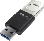 Lexar Jumpdrive Fingerprint F35 Pro 128gb Usb 3.0 atminties kortelė, iki 400 Mb/s skaitymo/300 Mb/s ra&scaron;ymo greitis, Usb atmintinė, leidžiama 10 pir&scaron;tų atspaudų Id, atminties kortelė, Pc/ne&scaron;iojamas kompiuteris (ljdf35p128g-rnbng)