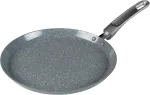 Salter bw13656geu7 25 cm keptuvė blynams - marblestone nelipni keptuvė, be pfoa, lengvai valoma, mink&scaron;ta rankena, keptuvė blynams, kaltas aliuminis, tinkama indukcinėms viryklėms, omletams, čapati