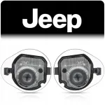 Logo projektorius led veidrodėlio lemputė pasveikinimo jeep cherokee 2016-2022