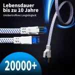 Cat 8 Lan kabelis 2m, 40gbps/2000mhz, plok&scaron;čias S/ftp, paauksuoti Rj45