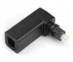 Toslink M/f kampinis adapteris, pasukamas 360&deg;