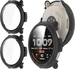 Apsauginis dėklas su ekrano apsauga Amazfit Active 2, 2 vnt. juodas