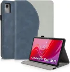 Succtopy dėklas, skirtas lenovo tab m11 2024, apsauginis itin plonas pu odos dėklas su stovo funkcija ir ra&scaron;iklio laikikliu, plan&scaron;etinio kompiuterio dėklas, skirtas lenovo tab m11 tb330 2024 11 colių folio atverčiamas dėklas, mėlynas