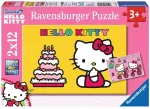 Ravensburger 2 dėlionės &bdquo;Hello Kitty&ldquo;, 2&times;12 det., nuo 3 m.