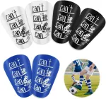 Vicbou 6 vnt. mini futbolo blauzdų apsaugos, 10 x 6 cm vaiki&scaron;kos futbolo blauzdų apsaugos suaugusiems, smūgiams atsparios anti-susidūrimo kojų apsaugos, sportinės futbolo blauzdų apsaugos, futbolo apsaugos priedai