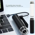 Belaidis skaitmeninis mikroskopas, 50x - 1000x didinimas, ne&scaron;iojamas Wifi Hd rankinis mikroskopas su reguliuojamu Led, skirtas Android Win (juodas)