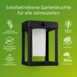 Philips Itin efektyvus lauko sieninis &scaron;viestuvas su saulės baterija Camill 1.4 W, dvigubo ry&scaron;kumo jutiklis, kvadratinis, matinis, 3000 kelvinų, Ip44 atsparus oro sąlygoms, juodas, matinis difuzorius