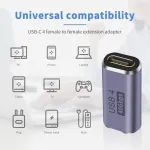Duttek Usb C jungtis 40 gbps, Usb C mama-mama adapteris palaiko 8k @ 60 hz ir 100 w greitą įkrovimą, Usb C mama adapteris suderinamas su thunderbolt 3/4 ir su Usb type C sąsajos įrenginiais