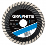 Deimantinis &scaron;lifuoklis Graphite 125x22,2 mm turbo wave (57H634)