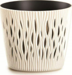Prosperplast Gėlių vazonas Sandy Round 19x22cm, &scaron;viesiai geltonas
