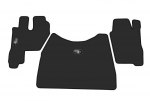 Kilimėliai ARS MERCEDES-BENZ ACTROS MP II, MP III Megaspace (standard seat) /2002-2011 - 3p - Dangos tipas 1052 - mėlyna /apsiūta siūlais