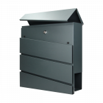 Orno BORNEO pa&scaron;to dėžutė, cinkuotas plienas su laikra&scaron;čių laikikliu, antracitas