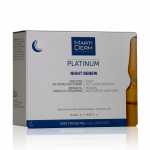 MartiDerm Platinum Night Renew naktinės ampulės nuo rauk&scaron;lių, 10x2ml