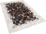Beliani Odos skiautės kilimas 140 x 200 cm rudos smėlio spalvos OKCULU