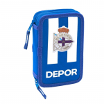 Dvigubo pie&scaron;tuko dėklas R. C. Deportivo de La Coru&ntilde;a Mėlyna Balta (28 pcs)